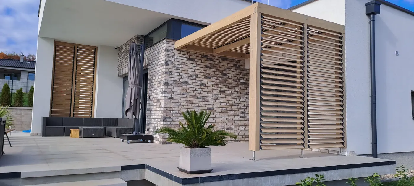 Wooden pergola