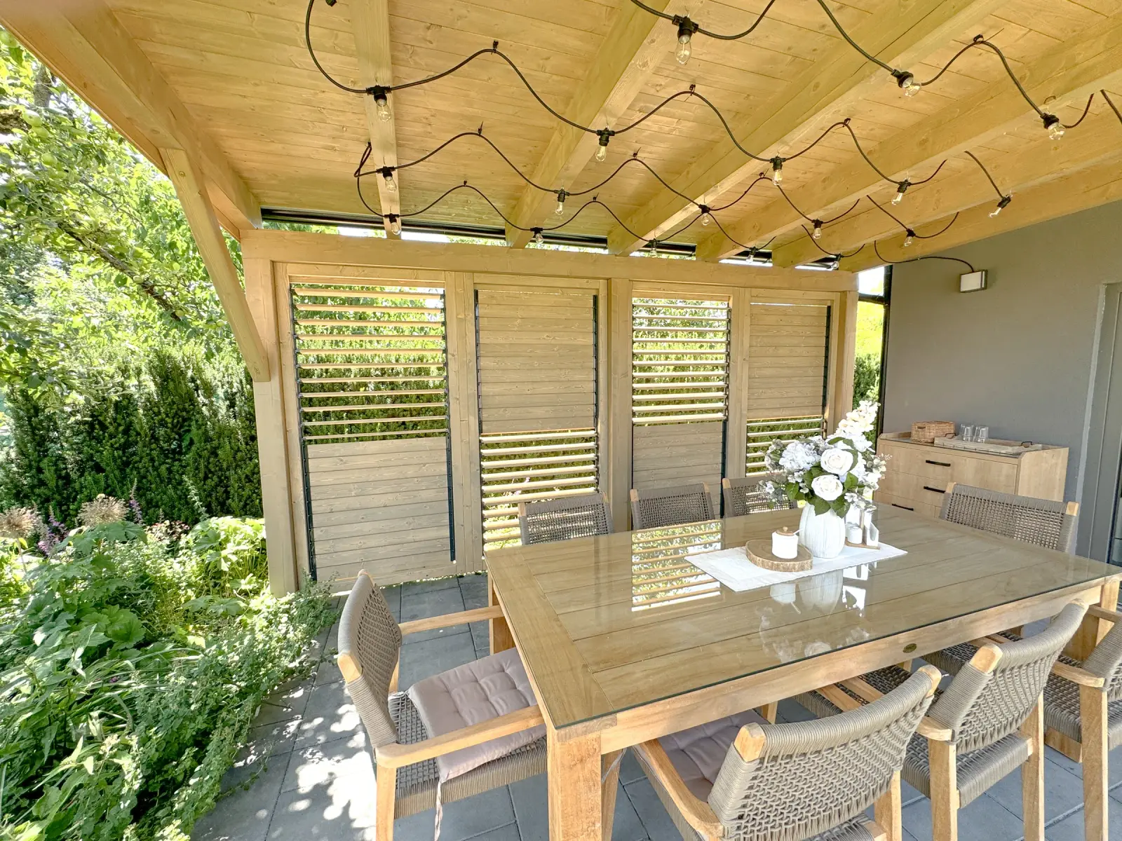 Wooden louvres – Flowgarden project, photo 56 of 101