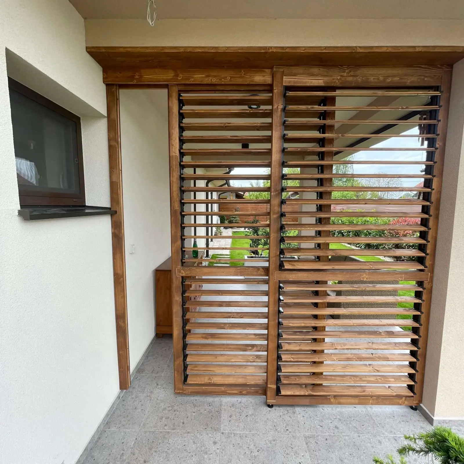 Wooden louvres – Flowgarden project, photo 87 of 101