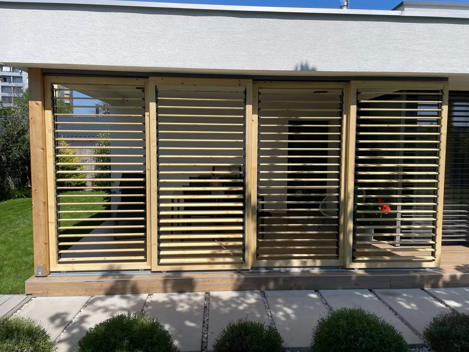 Wooden louvres – Flowgarden project, photo 93 of 101