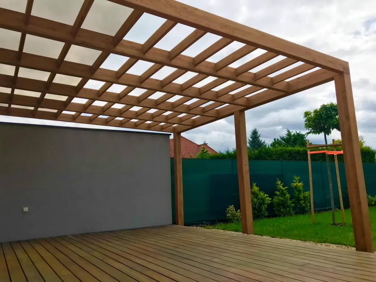 Wooden pergolas – Flowgarden project