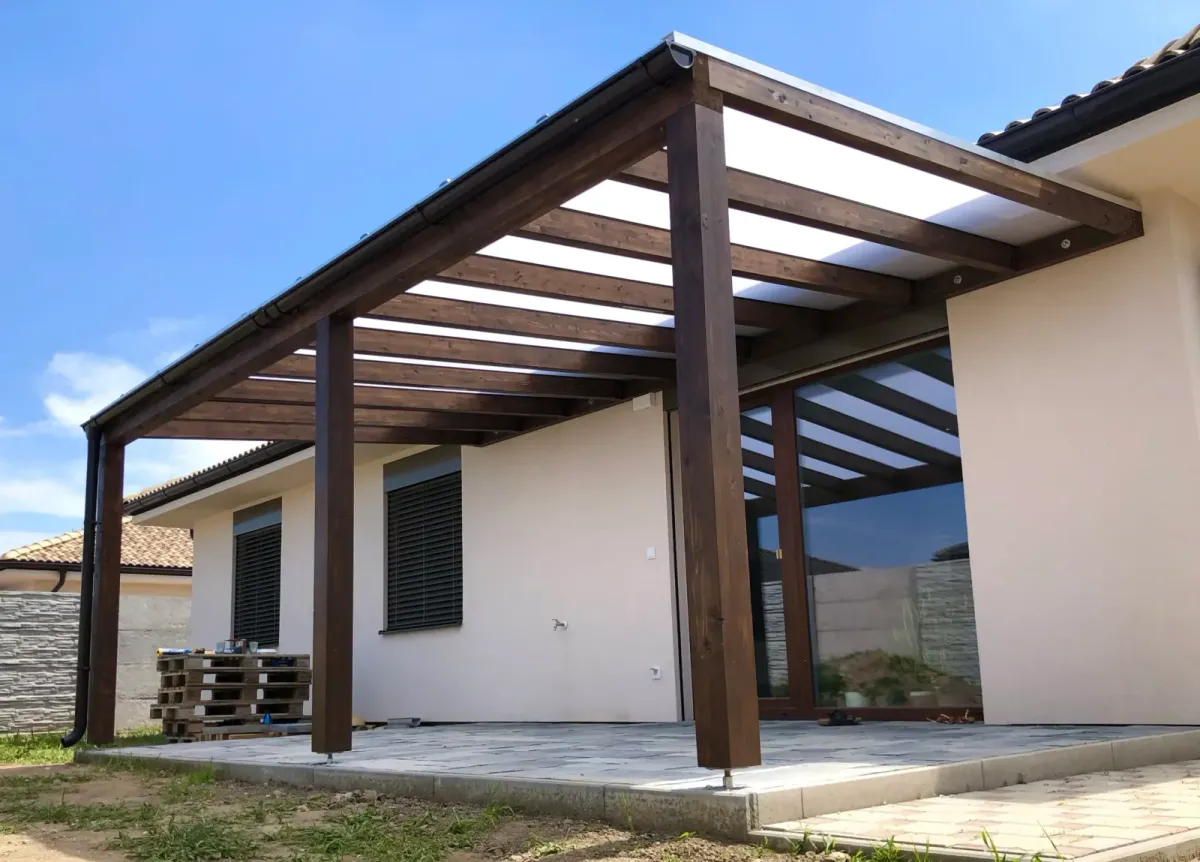Wooden pergolas – Flowgarden project
