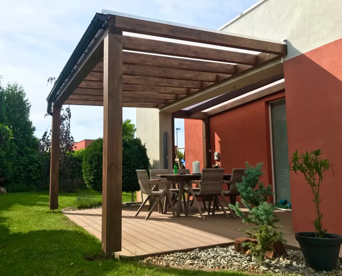 Wooden pergolas – Flowgarden project