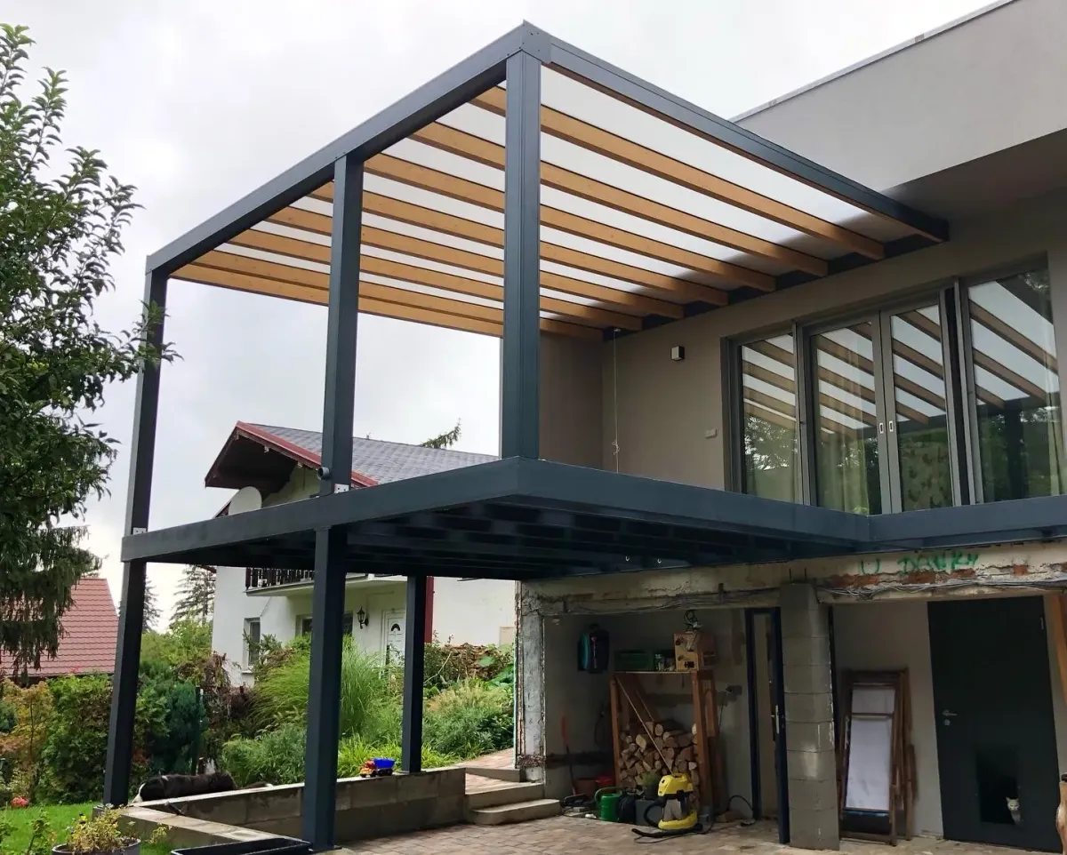 Aluminium pergolas – Flowgarden project