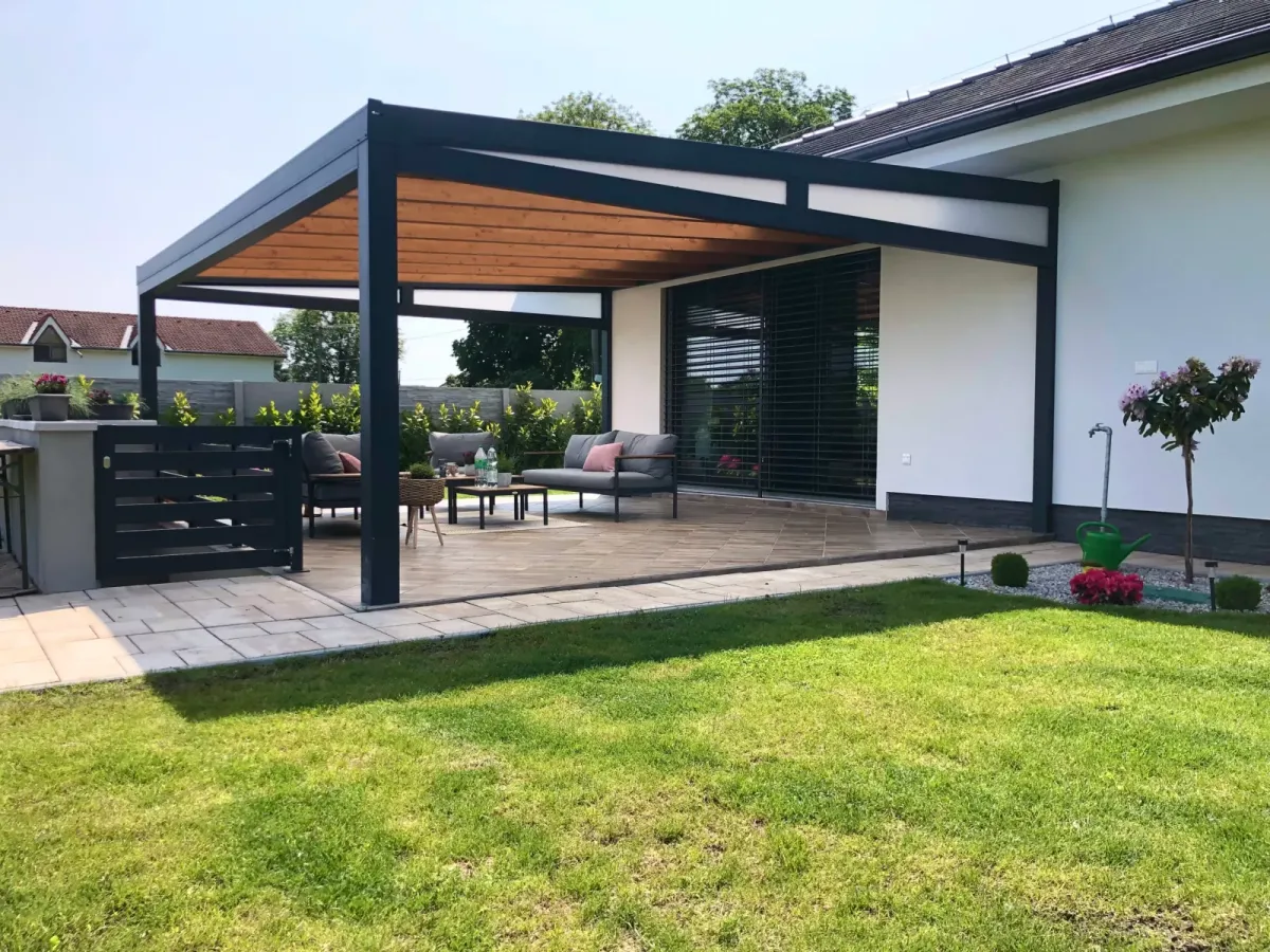 Aluminium pergolas – Flowgarden project