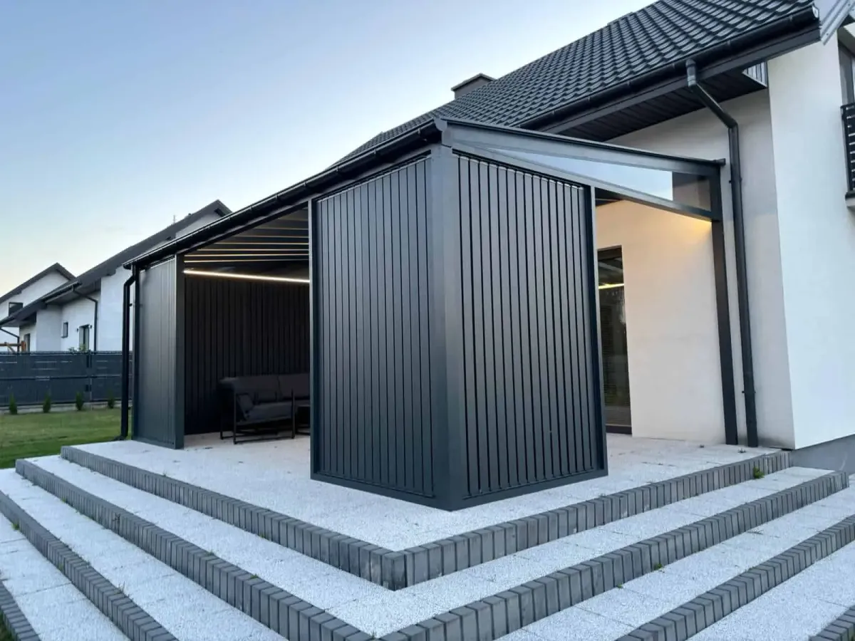 Aluminium pergolas – Flowgarden project