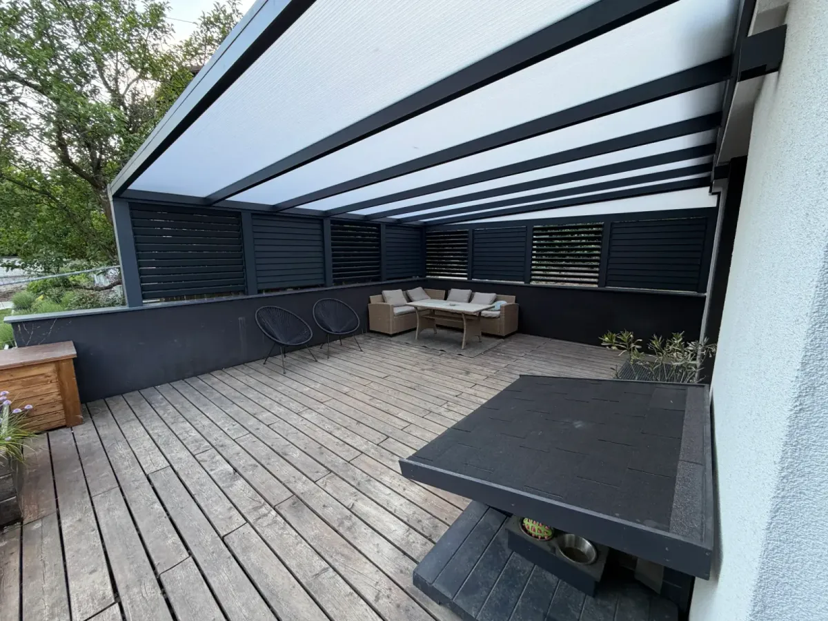 Pergolas with louvres: why plan shading at the design stage? – Flowgarden project