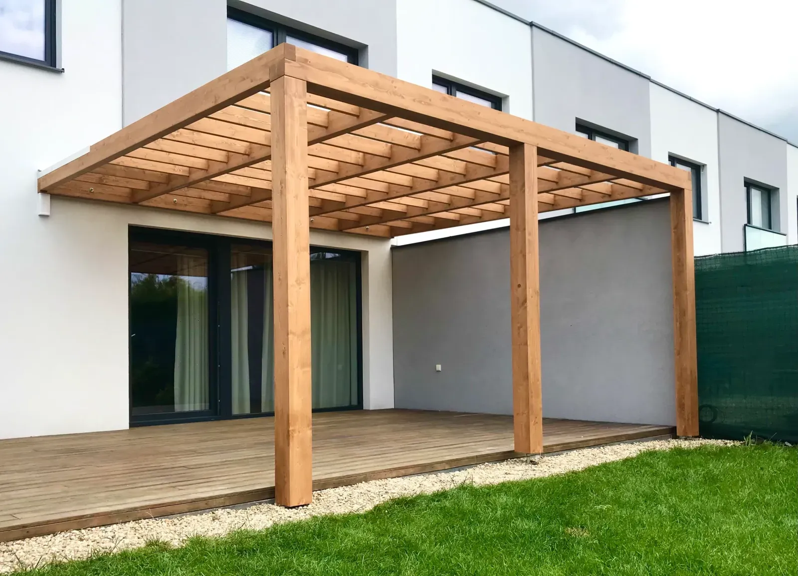 Wooden pergola