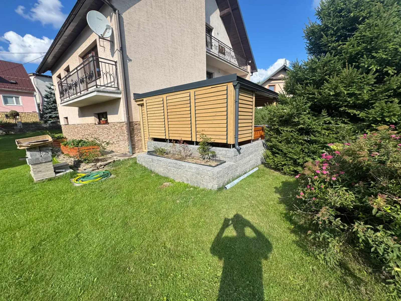 Wooden pergola